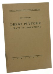 Drzwi płytowe i płyty suchoklejone Mańkowski Br. [1932]