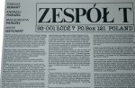 Zespół T Tomasz Konart, Andrzej Paruzel, Małgorzata Paruzel, Piotr Weychert [plakat]