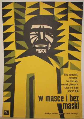 Plakat do filmu W masce i bez maski Reż. Don Min Ten Proj. Wiktor Górka (1959)