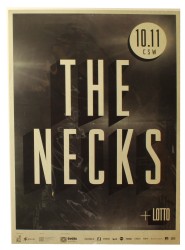Plakat muzyczny The Necks / Lotto Centrum Sztuki Współczesnej Warszawa Autor nierozpoznany (2013)
