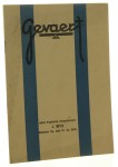 Wykaz rodzajów wyrobów Gevaerta [katalog produktów / lata 30.]