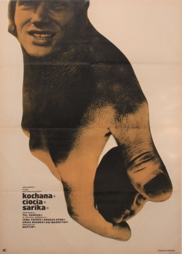 Plakat do filmu Kochana ciocia Sarika Reż. Pal Sandor Projekt Ryszard Kiwerski (1971)