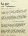 Lacan and Postfeminism Wright Elizabeth [Postmodern Encounters/2001]