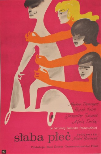Plakat do filmu Słaba płeć Reż. Michel Boisrond Projekt Jerzy Cherka (1961)