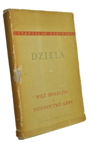 Więź społeczna i dziedzictwo krwi Ossowski Stanisław [Dzieła tom II/1966)
