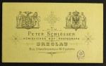Portret dziewczynek, koczki, falbanki, kokardki, guziki, inne spojrzenia, kierunki i pragnienia w życiu Fotografia na tekturce /albumin [ P. Schlösser / Wrocław ca 1880]