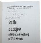 Studia z dziejów polskiej techniki wojskowej od XVI do XX wieku Wajs Jerzy [2001]