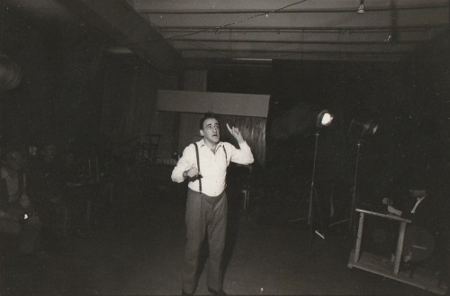 Tadeusz Kantor [VII] fotografia Leszek Dziedzic, lata 80. [life time print wglądówka robocza 1995]