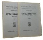 Szpitale krakowskie 1220-1920 t. I-II Wachholz Leon (Biblioteka Krakowska) (1921-24)