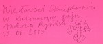Ostre cięcie sharp cut Andrzej Rysiński [autograf/2013]