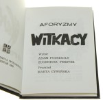 Aforyzmy / Aphorismes Witkacy właść. Stanisław Ignacy Witkiewicz [1992]