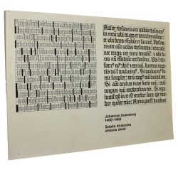 Johannes Gutenberg 1400\1468 Sztuka drukarska zmienia świat tekst Helmut Presser [KATALOG WYSTAWY / ca 1970]