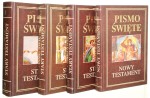 Pismo Święte Starego i Nowego Testamentu t. I-IV [komplet] Oprac. zespół pod red. Michała Petera et al. [2000]