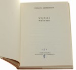 Wiersze wybrane Szymborska Wisława [z księgozbioru Mieczysława Jurgielewicza i Ireny Jurgielewiczowej / 1964]