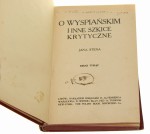 O Wyspiańskim i inne szkice krytyczne Jana Stena Bruner Ludwik [1909]