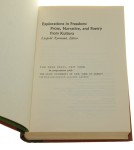 Explorations in Freedom. Prose, Narrative and Poetry from Kultura [Eksploracje wolności. Proza, opowiadania i poezja Kultury Paryskiej] editor Leopold Tyrmand [1970]