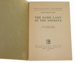 The Dark Lady of the Sonnets George Bernard Shaw [Bibljoteczka Angielska / 1936]