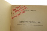 Traktat wersalski Andrzej Bartnicki [AUTOGRAF / 1967]