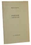 Poesie Verticale Roberto Juarroz [AUTOGRAF TŁUMACZA/ z księgozbioru Julii Hartwig / 1962]