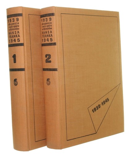 Okupacja i ruch oporu w dzienniku Hansa Franka 1939-1945 tom I-II [Frank Hans] [1970]