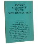 Aspekty systemowe tekstu conradowskiego pod red. Andrzeja Zgorzelskiego [1980]