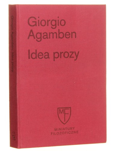 Idea prozy Giorgio Agamben [2018]