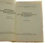 Inwentarz Aktów Sejmikowych Prus Królewskich (1600-1764). t. I wydał Karol Górski [Fontes. Towarzystwo Naukowe w Toruniu / 1950]