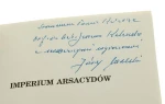 Imperium Arsacydów Józef Wolski [autograf] (1996)