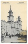 Kościół św. Krzyża Warszawa Chlebowski i S-ka [pocztówka, ca 1910]