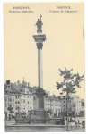 Kolumna Zygmunta [Plac Zamkowy] Warszawa Chlebowski i S-ka [pocztówka, ca 1910]