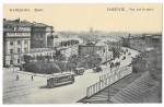 Zjazd [Zamek Królewski] Warszawa Chlebowski i S-ka [pocztówka, ca 1910]