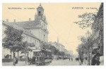 Ulica Leszno [Wola] Warszawa Chlebowski i S-ka [pocztówka, ca 1910]