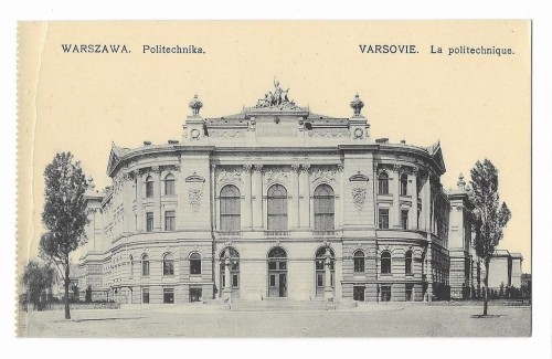 Politechnika Warszawa Chlebowski i S-ka [pocztówka, ca 1910]