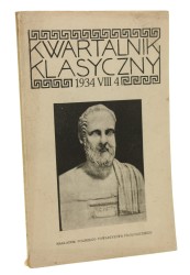 Kwartalnik klasyczny nr 4 rok VIII 1934