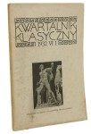 Kwartalnik klasyczny nr 1 rok VI 1932