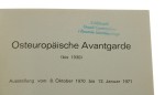 Osteuropaische Avantgarde [wschodnio-europejska awangarda] Galerie Gmurzynska-Bargera [z księgozbioru Urszuli Czartoryskiej i Ryszarda Stanisławskiego / 1971]