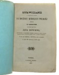 Sprawozdanie z publicznego obchodu 14 rocznicy Rewolucyi Polskiej odbytego w Londynie pod przewodnictwem Jana Bowring [...] w sali pod Koroną i Kotwicą przy Strandzie w dniu 29 listopada 1844 roku (1845)