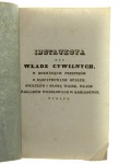 Instrukcya dla władz cywilnych w rozwinięciu przepisów o zaopatrywaniu opałem światłem i słomą wojsk władz i zakładów wojskowych w Królestwie wydana (1843)