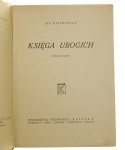 Księga ubogich Jan Kasprowicz [Proj. okł. Z. Rychlicki] (Z Wydawnictw J. Mortkowicza) [1947]