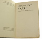 Skarb Tragedya w trzech aktach Leopold Staff (pierwodruk / 1904)