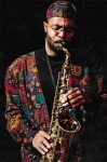 Kenny Garrett fotografia Marek Karewicz [vintage print / ca 1990]