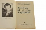 Dziękuję ci kapitanie Arkady Fiedler proj. okł. i karta tytułowa Konstanty Sopoćko [1956]