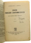 Zbiór ćwiczeń zootomicznych Dla uczniów szkół średnich J. Firewiczowa, J. Firewicz (1928)