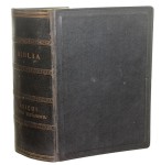 Biblia Księgi Starego Testamentu / Nowy Pana Naszego Jezusa Chrystusa Testament [współoprawne] Z łacińskiego na język polski przełożone przez Jakuba Wujka (Lipsk 1858)
