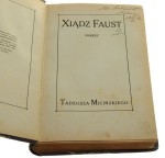 Xiądz Faust Powieść Tadeusz Miciński proj. okł. Konstanty Zacharkiewicz [1913]