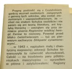 Regiony wielkiej herezji Szkice o życiu i twórczości Brunona Schulza Ficowski Jerzy [1975]