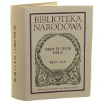 Wybór pism Herder Johann Gottfried [Biblioteka Narodowa / 1988]