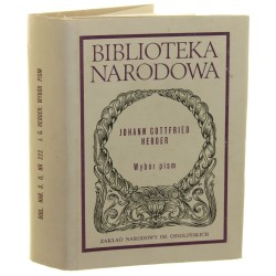 Wybór pism Herder Johann Gottfried [Biblioteka Narodowa / 1987]