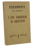 Z gen. Sikorskim na obczyźnie Mitkiewicz Leon [Biblioteka Kultury / 1968]