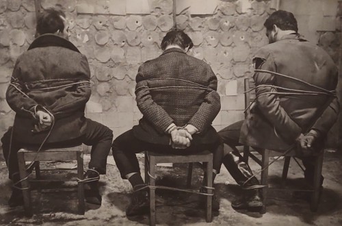 Czas przeszły [scena egzekucji] reż. Leonard Buczkowski, Mieczysław Waśkowski [fotografia filmowa]